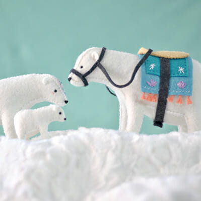 felt animal patterns 